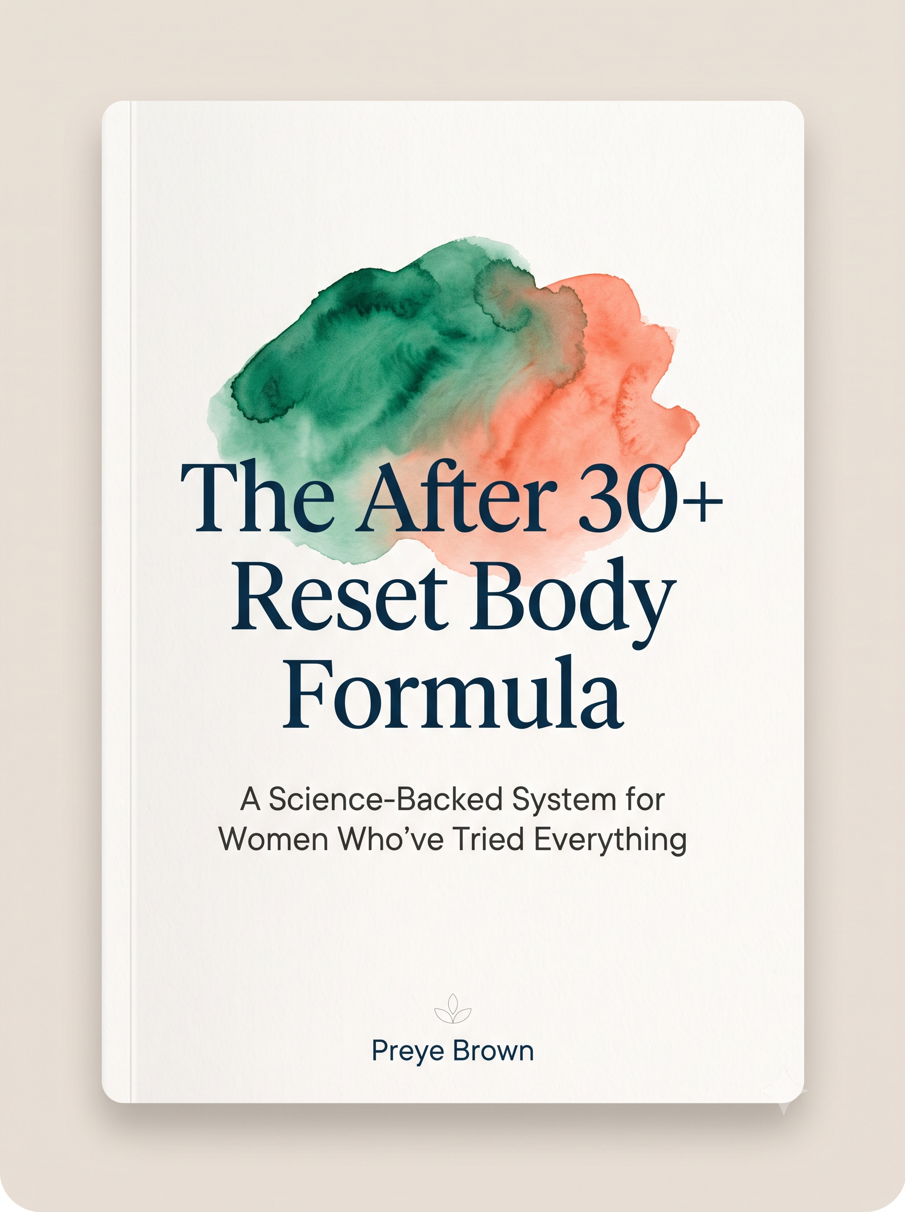 The After 30+ Reset Body Formula PDF Guide Cover